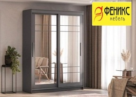 ШКП 5 Шкаф-купе 1,6 м Графит серый